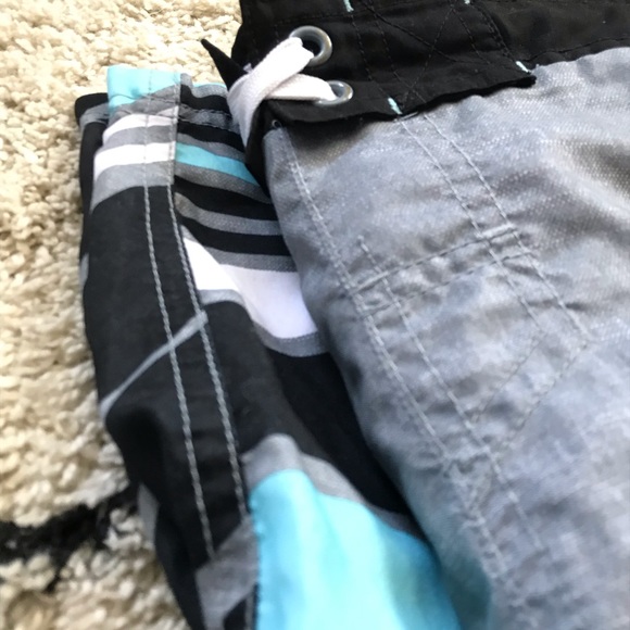 Mens Blue Swim Trunks - Picture 2 of 2